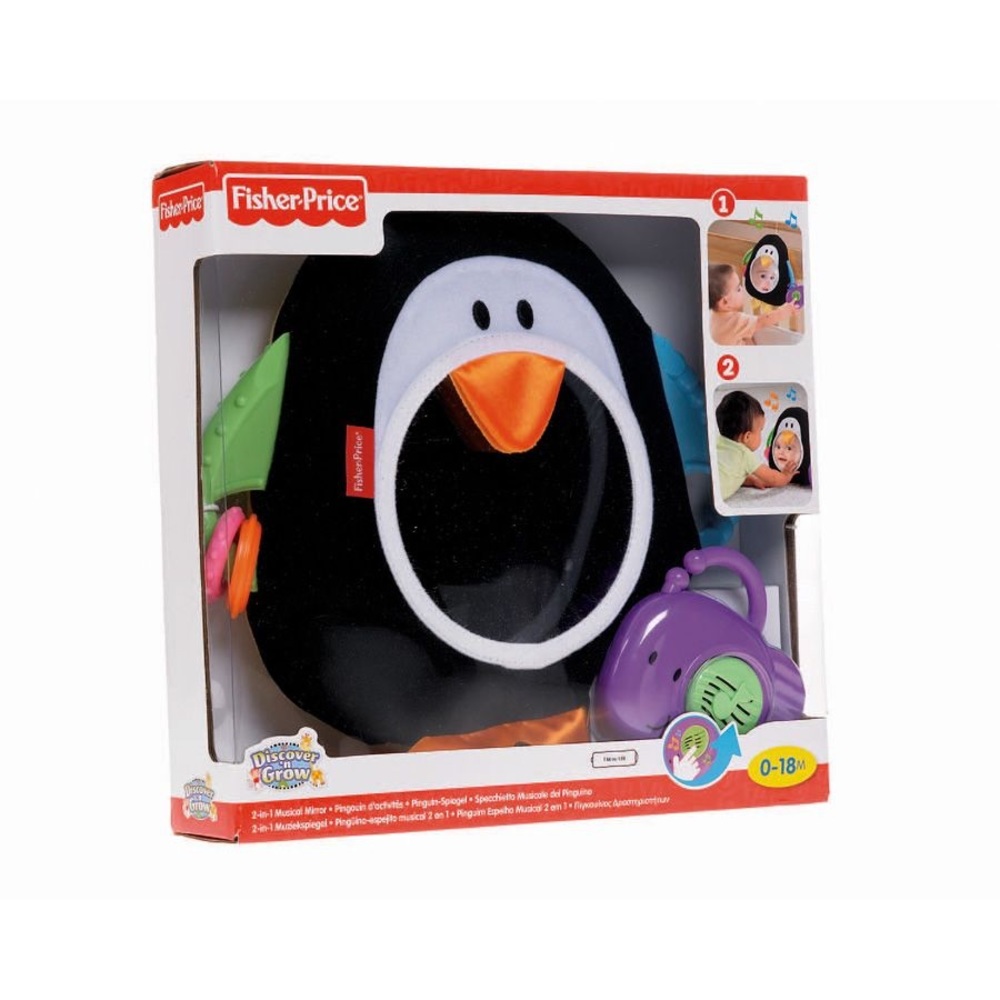 Penguin Mirror Crib Toy